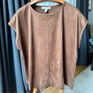 Coldwater Creek brown sleeveless top size M medium